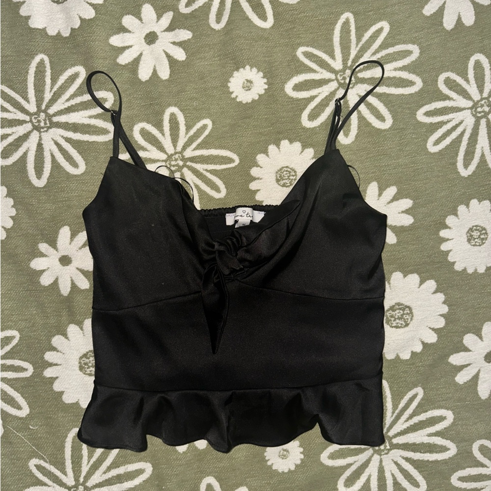 Love Tree Black Tank Top